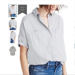 Madewell Courier Shirt in Grey Flannel